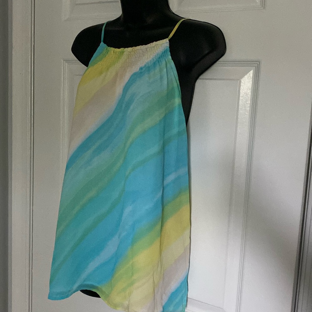 Colorful summer sleeveless top